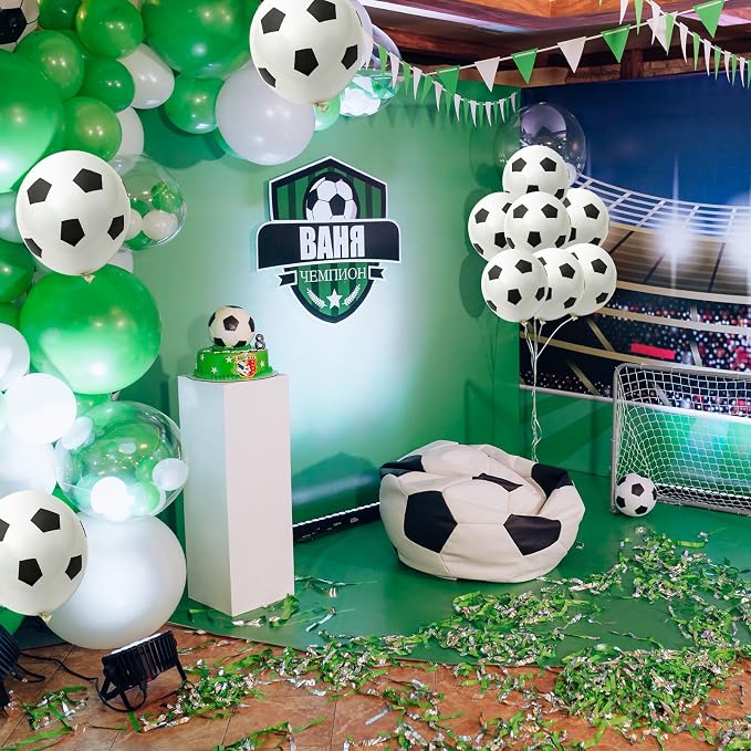 35 Pcs Soccer Ball Balloons, Soccer Party Decorations Supplies - Image 5