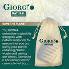 Giorgio GIONAT7 Large Natural Wooden Comb - Detangler Wide Tooth Comb for Curly, Long, and Thick Hair - Bamboo and Beechwood Organic Hair Comb