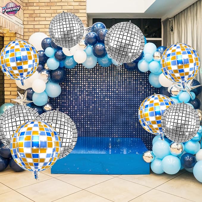 6pcs 22 Inch Silver Disco Ball Balloons - Image 5