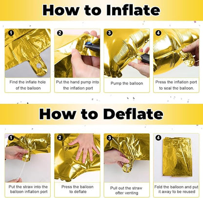 Big Alphabet J Foil Letter Balloons 40 Inch Self Inflating Name Balloon Decor - Image 7