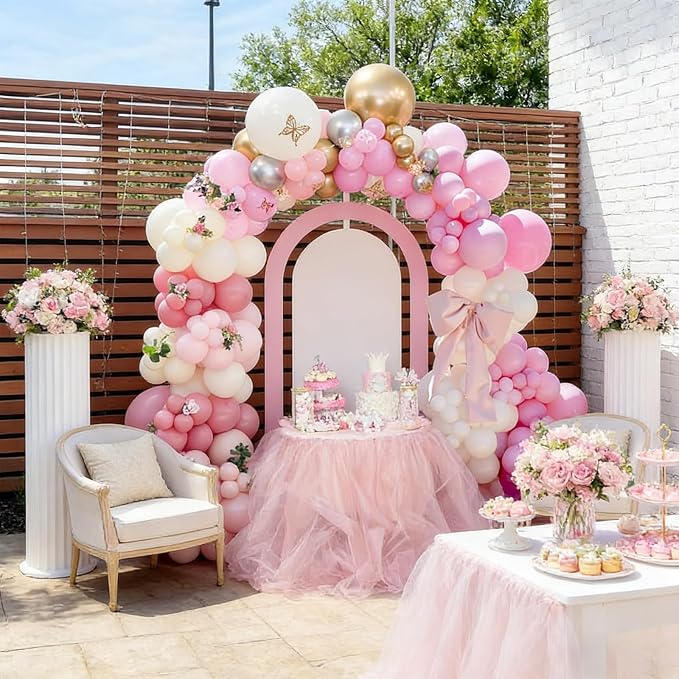 50pcs 12 Inch Pastel Pink Latex Balloons | Light Pink Balloons - Image 4