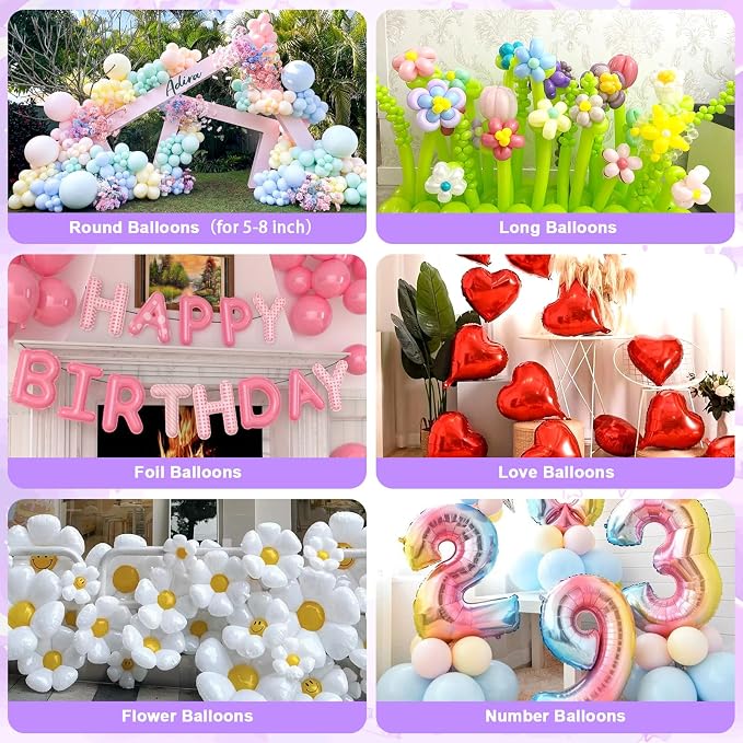 Balloon Pump Electric Air Pump for Long Balloon Inflator Blower Machine for - Image 5