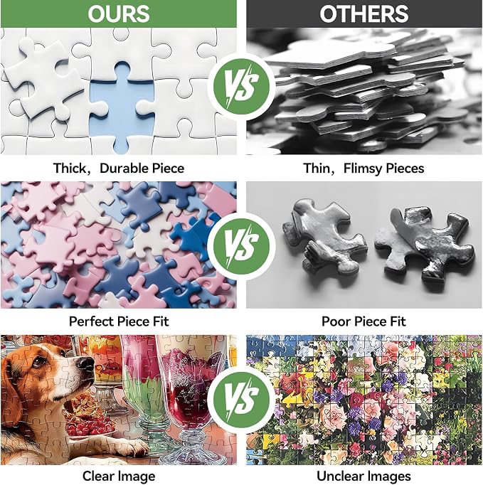 500 Pieces Puzzle for Adults, Puzzles for Adults 500 Pieces, Retro Ice Cream - Image 5