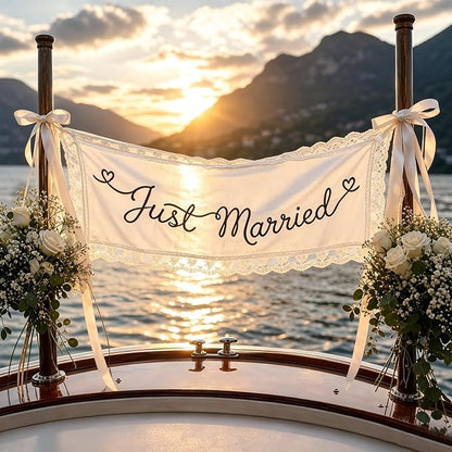 Just Married Wedding Banner - Image 7