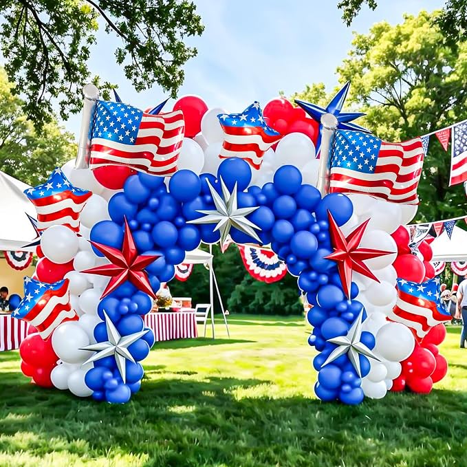 6PCS Patriotic Balloon Set - Image 4