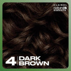 Clairol Natural Instincts Demi-Permanent Hair Dye, 4 Dark Brown Hair Color, Pack of 1