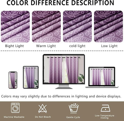 DWCN 100% Blackout Curtains for Bedroom 54 Inch Long - Image 8