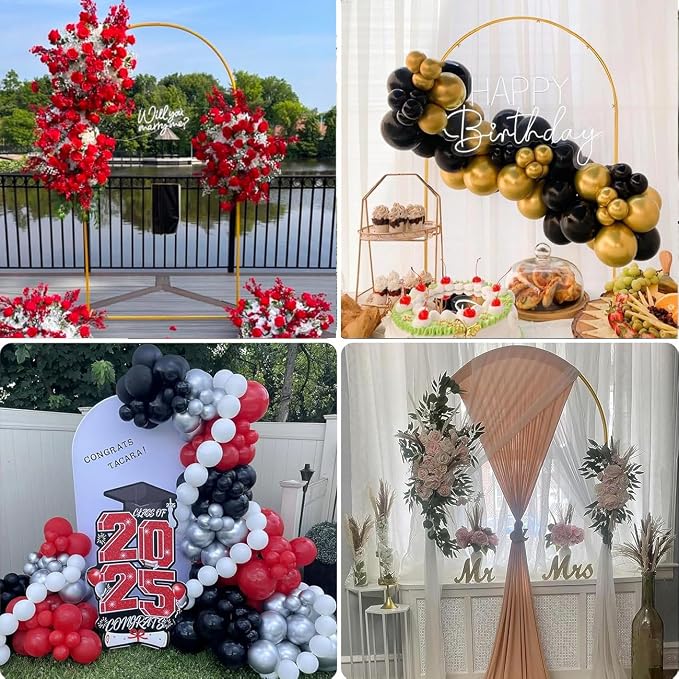 Vincidern 6.6 FT Wedding Arch Backdrop Stand - Image 7