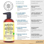 PURA D'OR Anti-Thinning Biotin Shampoo & Conditioner Original Gold Label Set (16oz x2) – CLINICALLY TESTED Formula for Volume, Strength & Thicker-Looking Hair – Helps Reduce Breakage For Women & Men