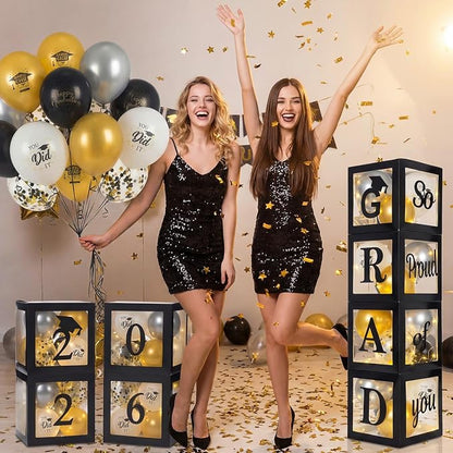 62 Pcs 2026 Graduation Party Decoration, Grad Balloons and LED Light Strings - Image 5