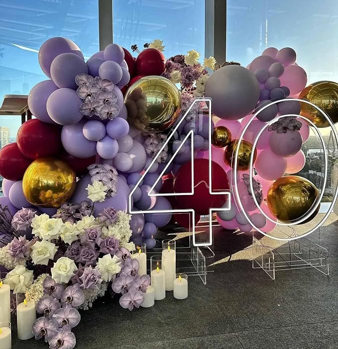 18 Inch Purple Balloons, Baby Shower, Birthday Party and Event Decoration - Image 4