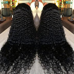 13x6 HD Deep Wave Lace Front Wigs Human Hair Glueless Wigs Human Hair Deep Wave Wig 28 Inch Lace Frontal Wigs Human Hair Deep Wave Wigs for Women Pre Plucked Curly Wig