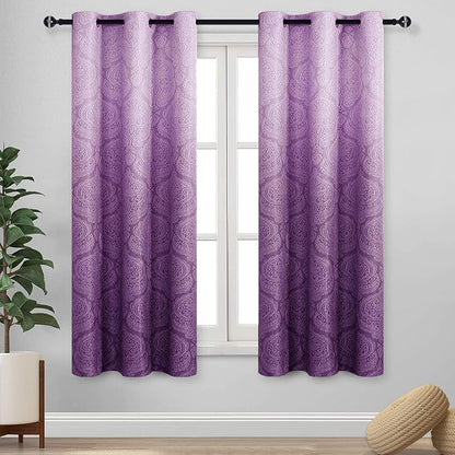 DWCN Ombre Blackout Curtains for Bedroom by DWCN