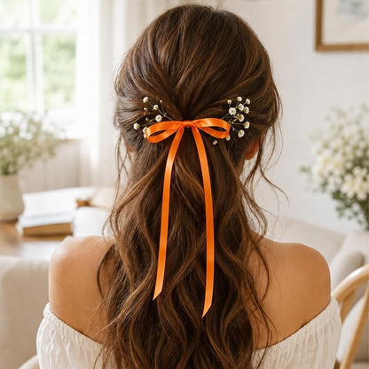 3/8In 30Yards Orange Thin Ribbon - Image 6