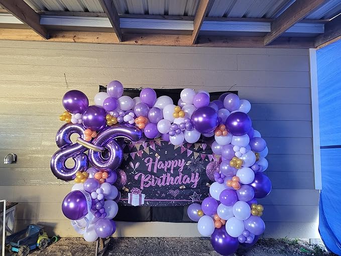 60 Balloon 40 inch Purple Number Balloons - Image 2