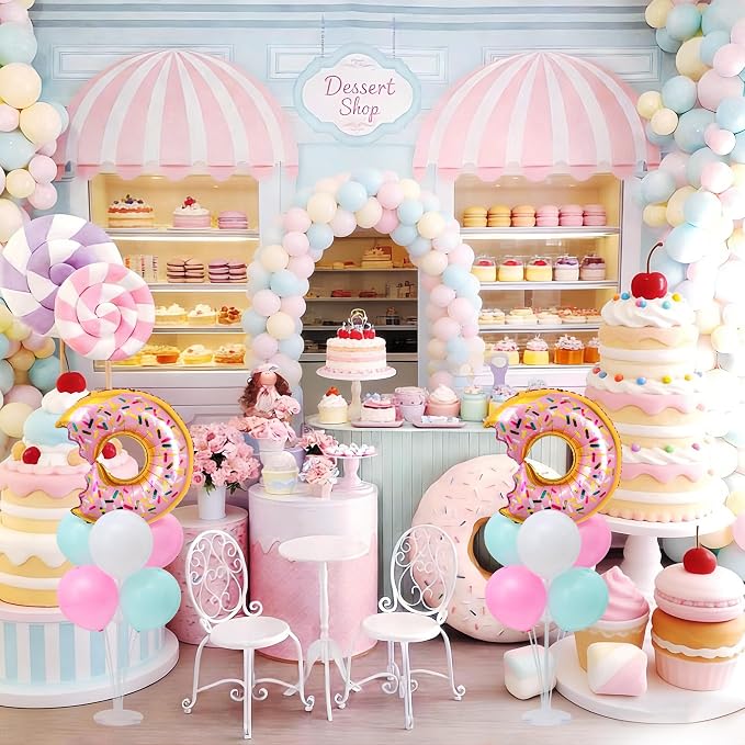 Donut Balloon Table Centerpiece Stand Kit 2 Sets - Image 2
