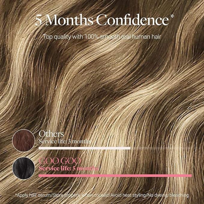 GOO GOO Genius Tape in Hair Extensions, Hand Tied Tape Weft, 4/27/4 Balayage Chocolate Brown to Caramel Blonde, 18inch 50g 20pcs, Remy Human Hair, Seamless Invisible Tape, Natural Blend, Lightweight