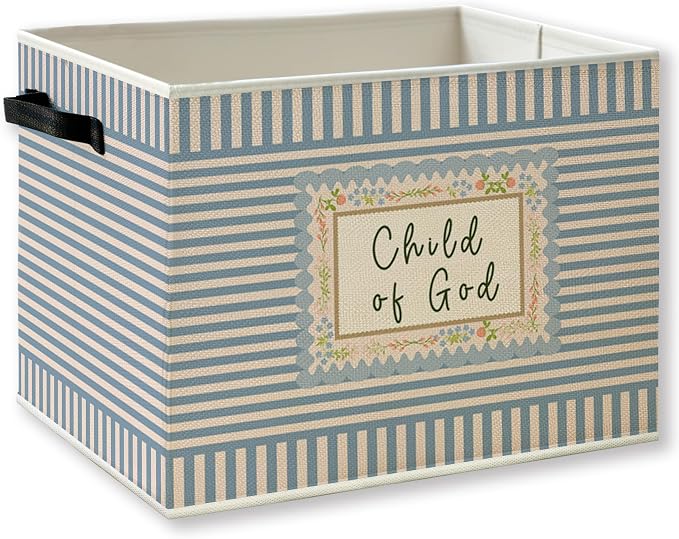 Green Christian Foldable Storage Bins Box by KSDUT