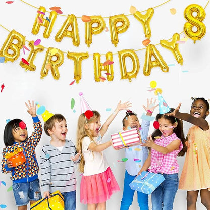 2 Set 20 Pcs Number Balloons 16 Inch Gold 0-9 Number Mylar Foil Balloons Gold - Image 7