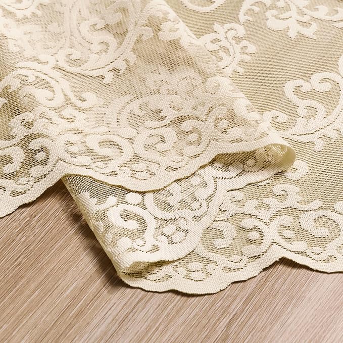 Beige Lace Curtains - Image 6