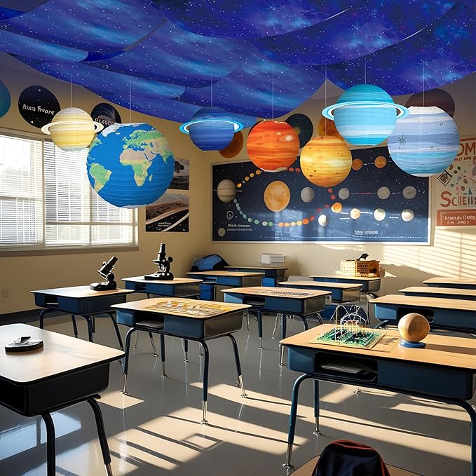 11 Pcs Galaxy Space Ceiling Decoration - Image 2