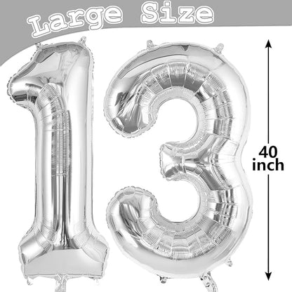 13 Balloon Numbers, Large 13 or 31 Foil Balloons, Big Number Balloon 40 Inch - Image 5
