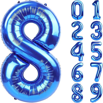 Number Balloons Navy Blue Balloons by United-UnicornsParty
