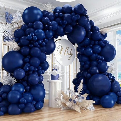 412pcs Navy Blue Balloons Garland Arch Kit 18 12 10 5 Inch Different Sizes by PAXILE