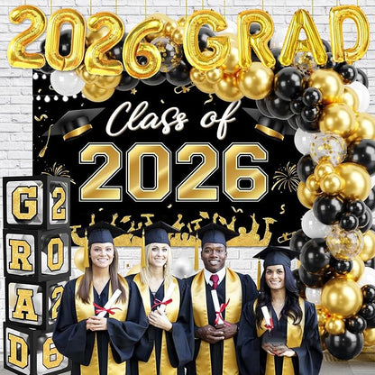 Graduation Decorations 2026, Balloon Arch Kit and Backdrop - Image 2
