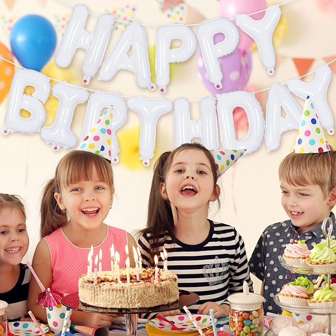 Happy Birthday Balloons Banner, Foil Balloon Personalized Name Letters Balloons - Image 5