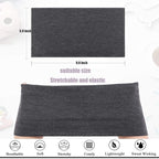 Headbands for Women, 4 inches Wide, 6 Packs Stretchy Sweat Bands, Hair Accessories for Yoga Workout Non Slip Women's Hair Bands Every Day Fashion, Black, White, Grey