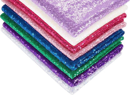 Royal Blue Sequin Backdrop Curtains 2 Pcs 3.3ftx8ft Sparkle Backdrop Fabric | - Image 7