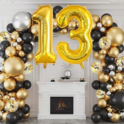 13 Balloon Numbers, Large 13 or 31 Foil Balloons, Big Number Balloon 40 Inch - Image 2