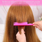 3 Row Hair Comb for Natural Detangling, 4PCS Rat Tail Styling Comb Set Nylon Bristle Unbraider Teasing Combs for Defining Curls and Sectioning Hair