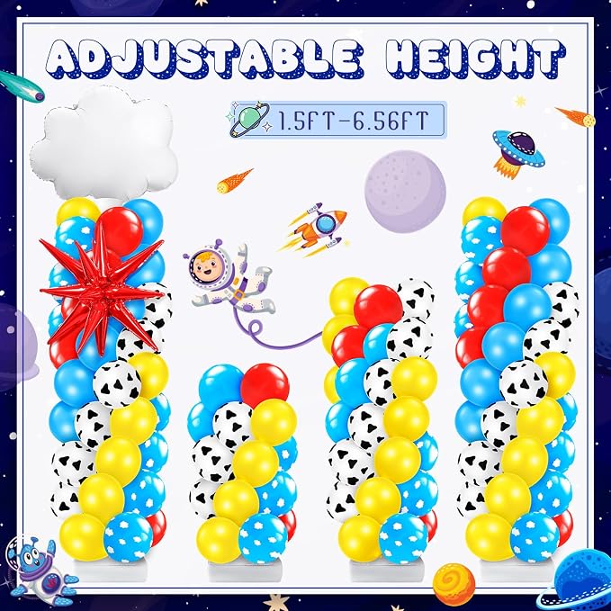 Kasyat 2 Sets Cartoon Party Balloon Column Stand Kit - Image 5