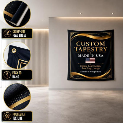 Custom wall Tapestry hanging by BCB Custom Wall Art Tapestry Printed in USA | - Image 5