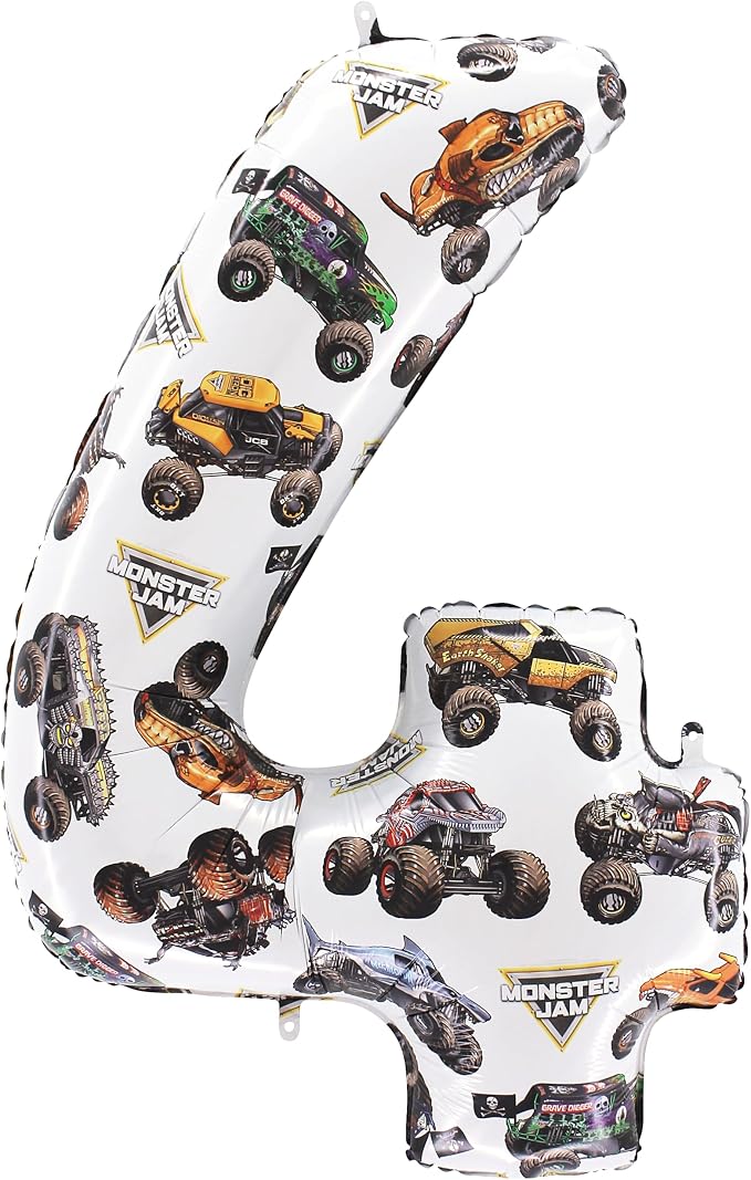 Toyland® 26" Monster Jam™ Number 4 Foil Balloon by Toyland