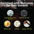 Advanced Hair Growth Serum - Hair Growth Oil with Aloe Vera Biotin, Caffeine & Keratin - Hair Oils Stimulates Growth, Moisturizes & Conditions Scalp - Hair Serum for Thicker Fuller Hair 60ml