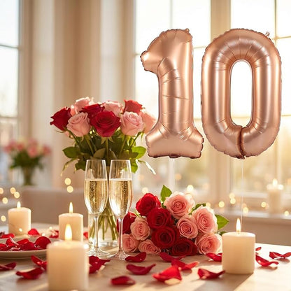 YPSelected 32 Inch Large Foil Helium Number Balloon Birthday Wedding Party 0-9 - Image 3