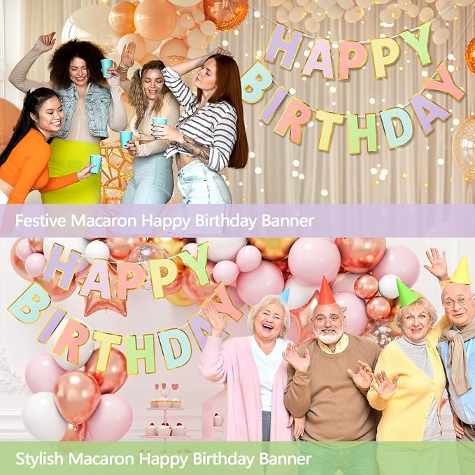 Pre-Strung Happy Birthday Banner - Image 5