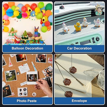 300pcs Transparent Adhesive Dots Double- Sided Sticky Tack - Image 5