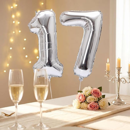 YPSelected 32 Inch Large Foil Helium Number Balloon Birthday Wedding Party 0-9 - Image 3