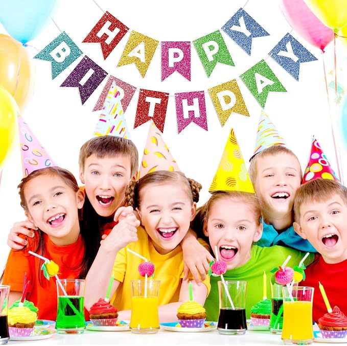 Colorful Happy Birthday Banner Birthday Sign - Image 7