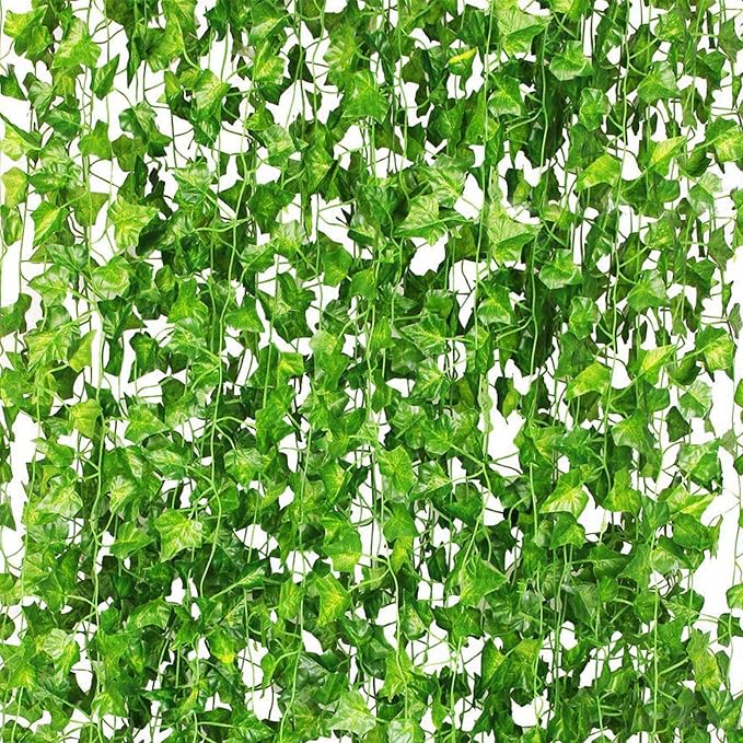 48 Pcs 336Ft Artificial Ivy Fake Vines, Ivy Garland Greenery Garland Fake by CQURE