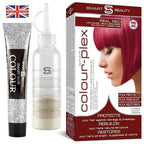 Smart Beauty Dark Red Hair Dye Permanent with Plex Anti-Breakage Technology, Real Red, 5.07 Fl Oz, PPD Free, Vegan, Cruelty Free, Suitable for light to mid-brown hair