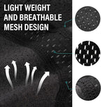 MELASA Do Rag Skull Cap Helmet Liner, Cooling Mesh Bandana Cap, Sweat Dew Rags Head Cover for Men Cycling Motorcycle Running