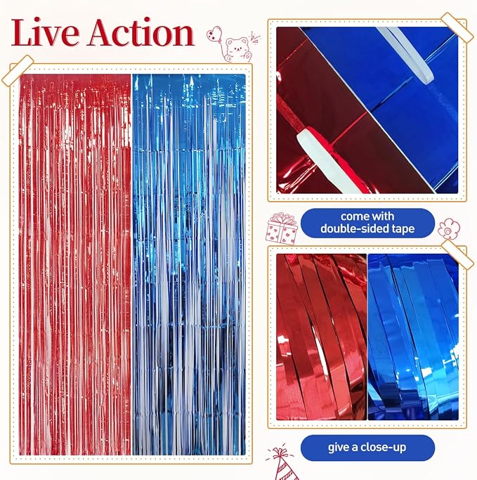 157Pcs Red White and Blue Balloons Garland Arch Kit - Image 3