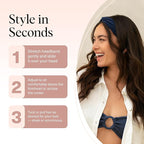 Kitsch Wide Headbands for Women - Fashion Sports Headband for Workout, Yoga, Gym, Running, Exercise | Stretchy Head Bands| Hair Accessories | Ideal Gifts for Women - Garden Bouquet, 2pcs