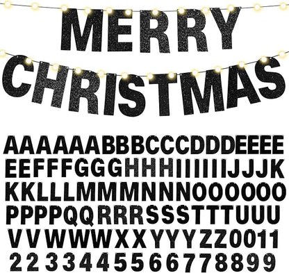 TaoBary 112 Pcs DIY Letter Kit Glitter Customizable Banner Letters Include 107 - Image 8