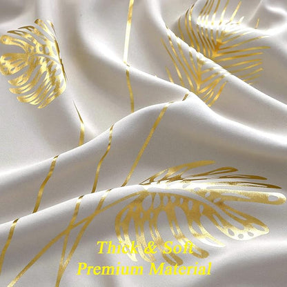 Cream Beige Curtain for Sliding Door 100W x 96L Inch Long Elegant Luxury Palm - Image 8